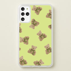 Green Teddy Bears  - Clean Girl Aesthetic Phone Case for Galaxy S20 Plus