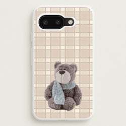 Tartan Teddy Bear   - Clean Girl Aesthetic Phone Case for Google Pixel 9a