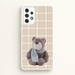 Tartan Teddy Bear   - Clean Girl Aesthetic Phone Case for Galaxy A52 / A52s