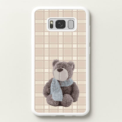 Tartan Teddy Bear   - Clean Girl Aesthetic Phone Case for Galaxy S8 Plus