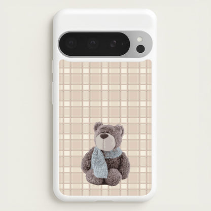 Tartan Teddy Bear   - Clean Girl Aesthetic Phone Case for Google Pixel 9 Pro XL