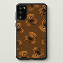 Cute Brown Bear Pattern  - Clean Girl Aesthetic Phone Case for Galaxy S20