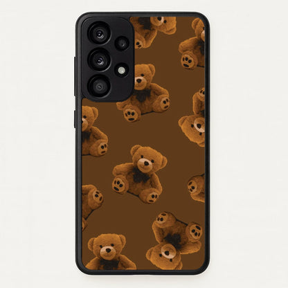 Cute Brown Bear Pattern  - Clean Girl Aesthetic Phone Case for Galaxy A33