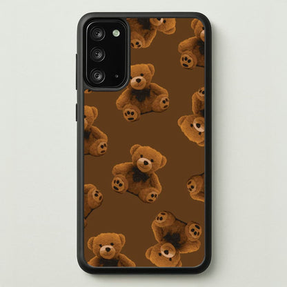 Cute Brown Bear Pattern  - Clean Girl Aesthetic Phone Case for Galaxy Note 20