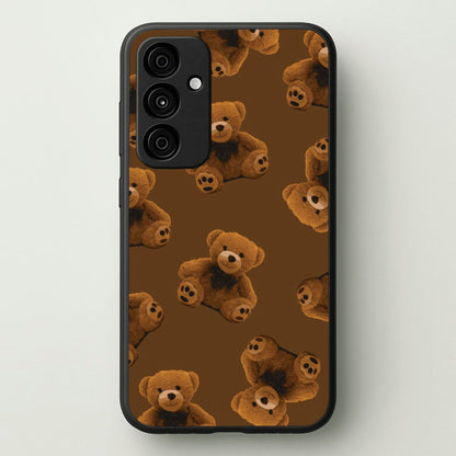 Cute Brown Bear Pattern  - Clean Girl Aesthetic Phone Case for Galaxy A15