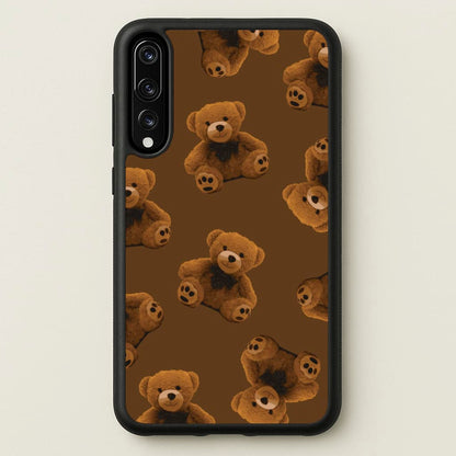 Cute Brown Bear Pattern  - Clean Girl Aesthetic Phone Case for Huawei P20 Pro
