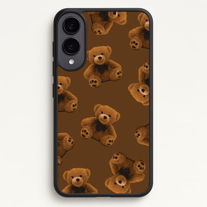 Cute Brown Bear Pattern  - Clean Girl Aesthetic Phone Case for Galaxy S25 Edge