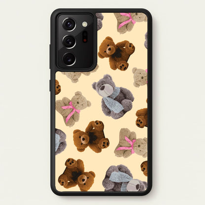Assortment Of Teddies Pattern  - Clean Girl Aesthetic Phone Case for Galaxy Note 20 Ultra