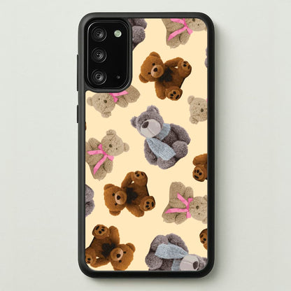 Assortment Of Teddies Pattern  - Clean Girl Aesthetic Phone Case for Galaxy Note 20