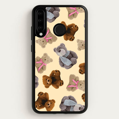 Assortment Of Teddies Pattern  - Clean Girl Aesthetic Phone Case for Huawei P30 Lite