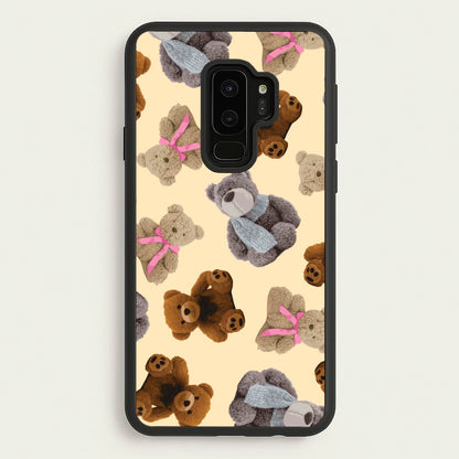 Assortment Of Teddies Pattern  - Clean Girl Aesthetic Phone Case for Galaxy S9 Plus