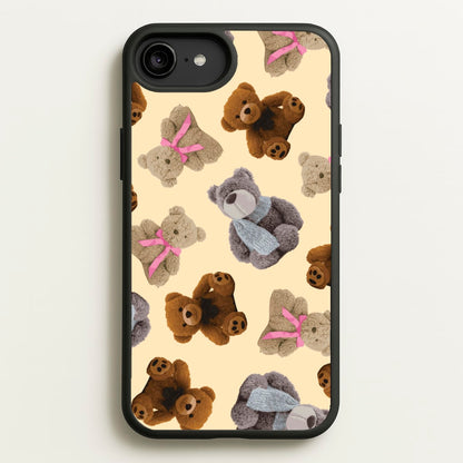 Assortment Of Teddies Pattern  - Clean Girl Aesthetic Phone Case for iPhone 6 Plus / 7 Plus / 8 Plus