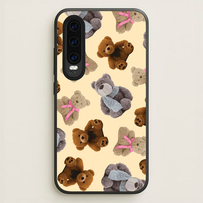 Assortment Of Teddies Pattern  - Clean Girl Aesthetic Phone Case for Huawei P30