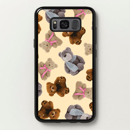 Assortment Of Teddies Pattern  - Clean Girl Aesthetic Phone Case for Galaxy S8