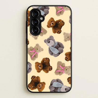 Assortment Of Teddies Pattern  - Clean Girl Aesthetic Phone Case for Galaxy A54