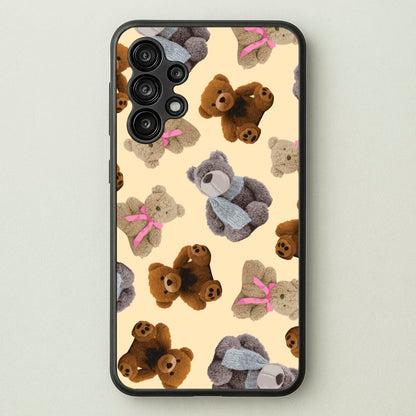 Assortment Of Teddies Pattern  - Clean Girl Aesthetic Phone Case for Galaxy A13