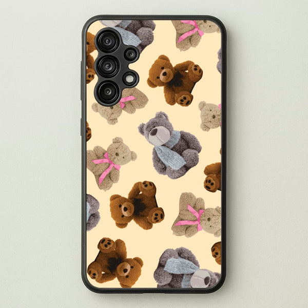 Assortment Of Teddies Pattern  - Clean Girl Aesthetic Phone Case for Galaxy A13