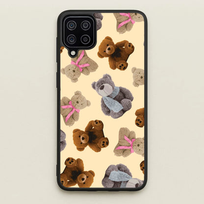 Assortment Of Teddies Pattern  - Clean Girl Aesthetic Phone Case for Galaxy A12