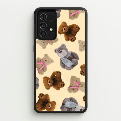 Assortment Of Teddies Pattern  - Clean Girl Aesthetic Phone Case for Galaxy A52 / A52s