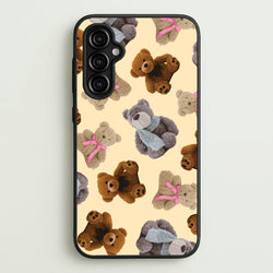 Assortment Of Teddies Pattern  - Clean Girl Aesthetic Phone Case for Galaxy A14