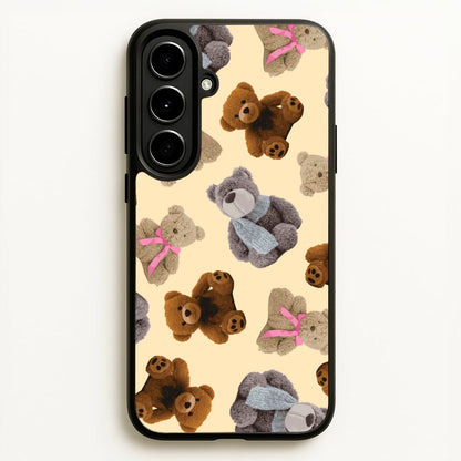 Assortment Of Teddies Pattern  - Clean Girl Aesthetic Phone Case for Galaxy A56