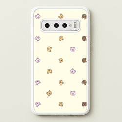 Miniature Teddy Bear Faces Pattern  - Clean Girl Aesthetic Phone Case for Galaxy S10 Plus