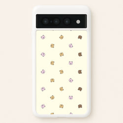 Miniature Teddy Bear Faces Pattern  - Clean Girl Aesthetic Phone Case for Google Pixel 7 Pro