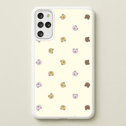 Miniature Teddy Bear Faces Pattern  - Clean Girl Aesthetic Phone Case for Galaxy S20 Plus