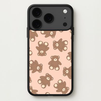 Cartoon Brown Bear Pattern Phone Case for iPhone 17 Pro