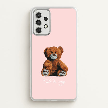 Cute And Cosy Teddy Bear  - Clean Girl Aesthetic Phone Case for Galaxy A52 / A52s