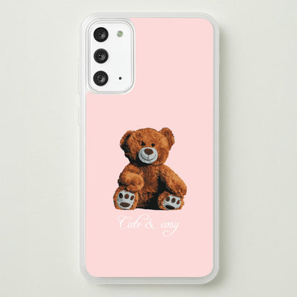 Cute And Cosy Teddy Bear  - Clean Girl Aesthetic Phone Case for Galaxy Note 20