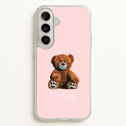 Cute And Cosy Teddy Bear  - Clean Girl Aesthetic Phone Case for Galaxy A56
