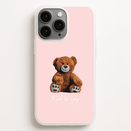 Cute And Cosy Teddy Bear  - Clean Girl Aesthetic Phone Case for iPhone 11 Pro Max