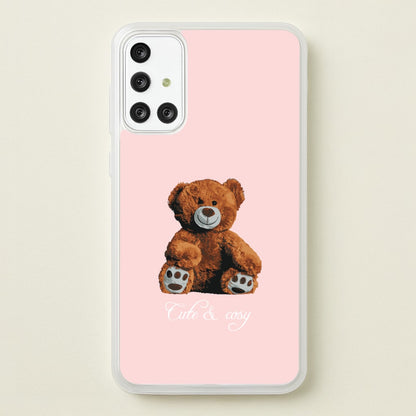Cute And Cosy Teddy Bear  - Clean Girl Aesthetic Phone Case for Galaxy A71