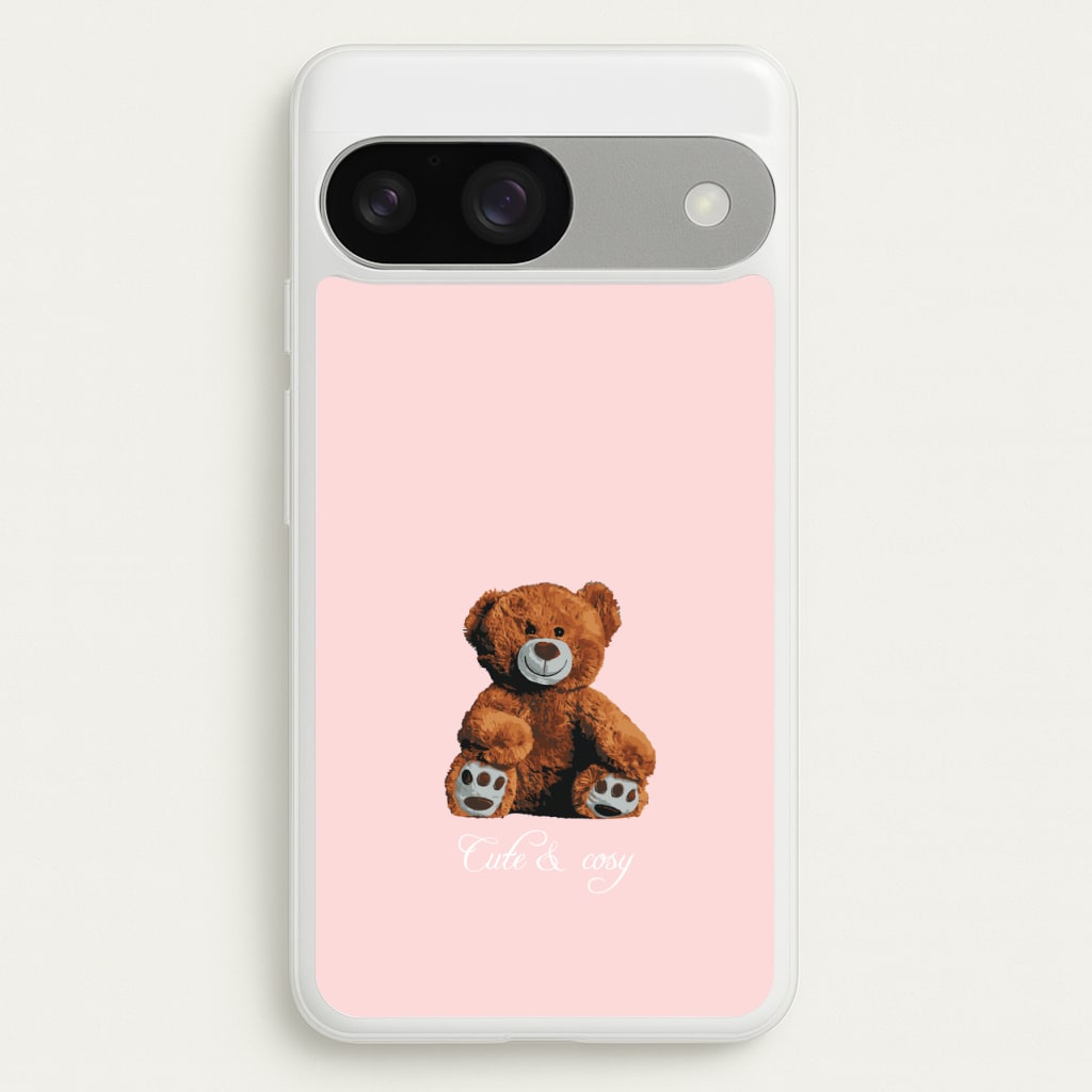Cute And Cosy Teddy Bear  - Clean Girl Aesthetic Phone Case for Google Pixel 9 / 9 Pro
