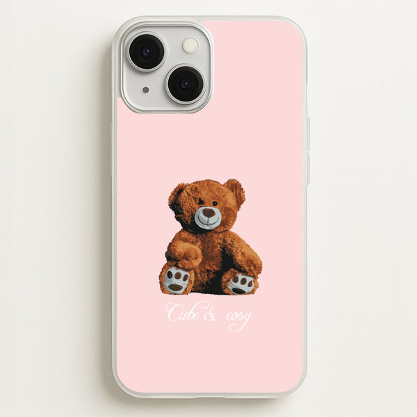 Cute And Cosy Teddy Bear  - Clean Girl Aesthetic Phone Case for iPhone 13