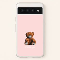 Cute And Cosy Teddy Bear  - Clean Girl Aesthetic Phone Case for Google Pixel 7 Pro
