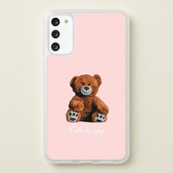 Cute And Cosy Teddy Bear  - Clean Girl Aesthetic Phone Case for Galaxy S20
