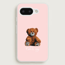 Cute And Cosy Teddy Bear  - Clean Girl Aesthetic Phone Case for Google Pixel 9a