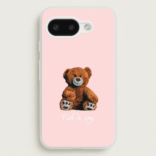 Cute And Cosy Teddy Bear  - Clean Girl Aesthetic Phone Case for Google Pixel 9a