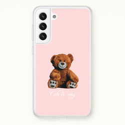 Cute And Cosy Teddy Bear  - Clean Girl Aesthetic Phone Case for Galaxy S22
