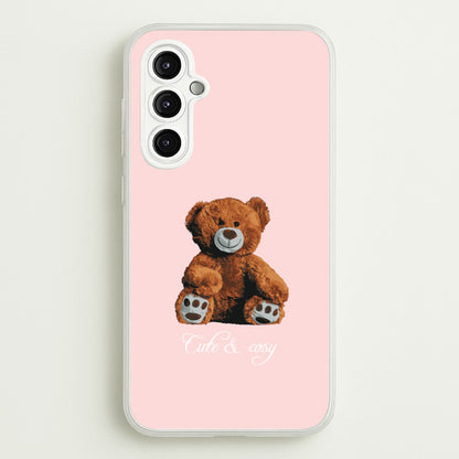 Cute And Cosy Teddy Bear  - Clean Girl Aesthetic Phone Case for Galaxy A14
