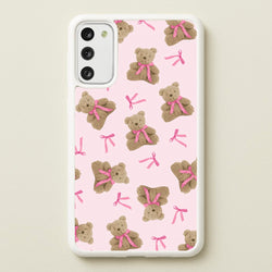 Coquette Teddy Bears And Bows Pattern  - Clean Girl Aesthetic Phone Case for Galaxy A41