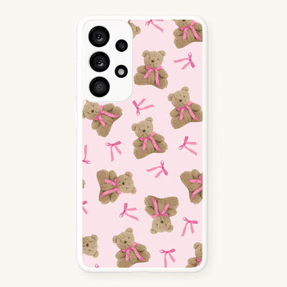 Coquette Teddy Bears And Bows Pattern  - Clean Girl Aesthetic Phone Case for Galaxy A53