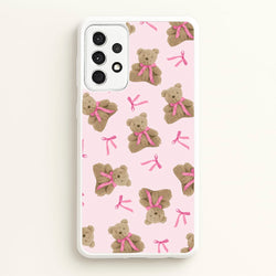 Coquette Teddy Bears And Bows Pattern  - Clean Girl Aesthetic Phone Case for Galaxy A52 / A52s
