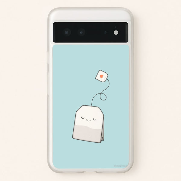 Tea Time - Cartoon Tea Bag  -  Phone Case for Google Pixel 6