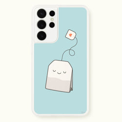 Tea Time - Cartoon Tea Bag  -  Phone Case for Galaxy S21 Ultra