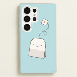 Tea Time - Cartoon Tea Bag  -  Phone Case for Galaxy S25 Ultra