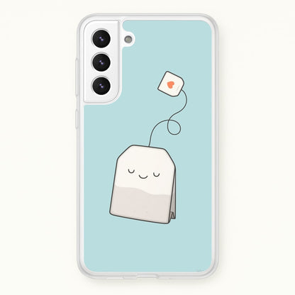 Tea Time - Cartoon Tea Bag  -  Phone Case for Galaxy S22
