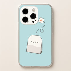 Tea Time - Cartoon Tea Bag  -  Phone Case for iPhone 14 Pro